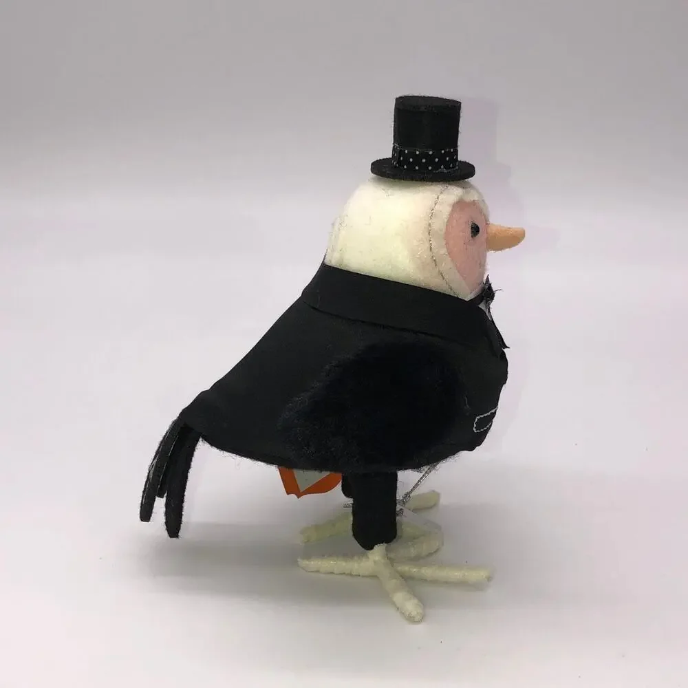 Target Hyde & Eek Pink Fabric Bird In Tuxedo & Top Hat Halloween 2023 Radley New